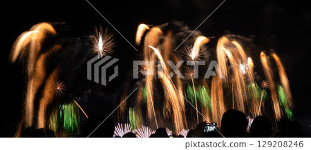 Fireworks Busan Korea Fireworks Festival Korea 129208246
