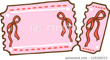 Messy Coquette, Cute yellow melting  smiley smiling face icon with ribbon bow Doodle Hand Drawn 129208313