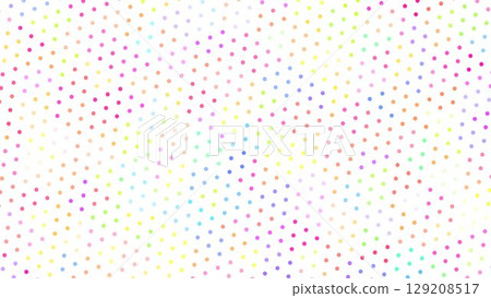 Colorful dotted polka dot graphic background 129208517