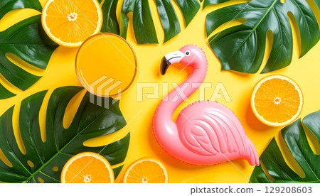 A healthy and sweet set of fresh tropical fruit salad with oranges, apples, and pineapple A healthy and sweet set of fresh tropical fruit salad with oranges, apples, and pineapple 129208603