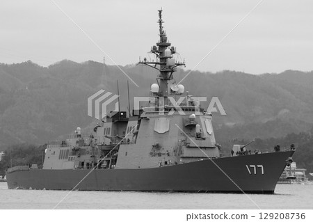 Destroyer Atago (monochrome) 129208736