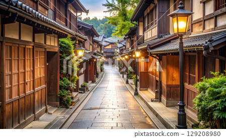 Taisho Era Streetscape Alley 1 129208980