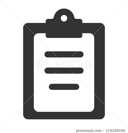 顯示工作和業務管理的剪貼簿圖標 129209399