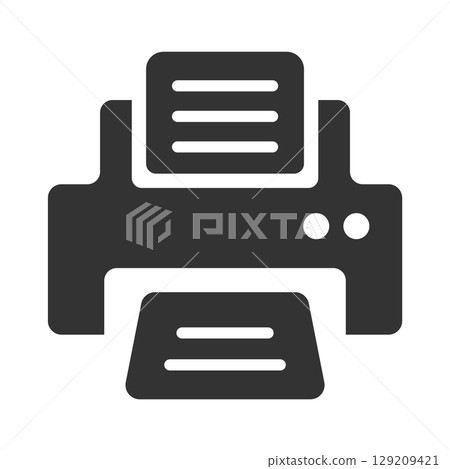 用於列印文件的印表機圖標 129209421
