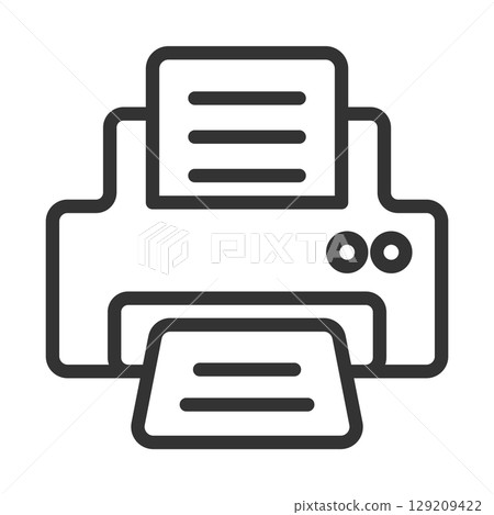 用於列印文件的印表機圖標 129209422
