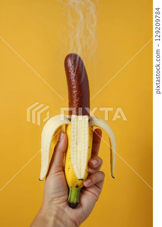 Grotesque Food Fusion of Vegan and Processed Meat 129209784