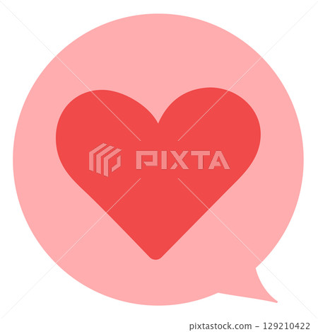 Emotional expression speech bubble heart question no main line color vector illustration Emotional expression speech bubble heart question no main line color vector illustration 129210422