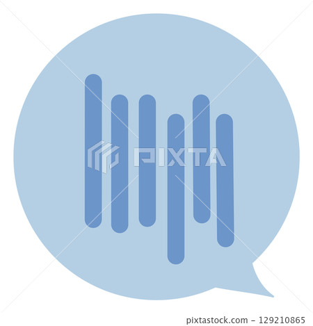 情緒表達語音泡沫頭骨無主線顏色向量插圖 情緒表達語音泡沫頭骨無主線顏色向量插圖 129210865