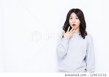 驚訝的女人 129211133