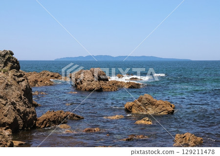 Coastal scenery near Benten Rock, Murakami, Niigata Coastal scenery near Benten Rock, Murakami, Niigata 129211478
