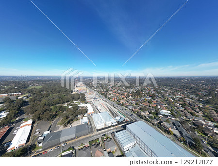 North East Link Under Construction in Melbourne Australia 129212077