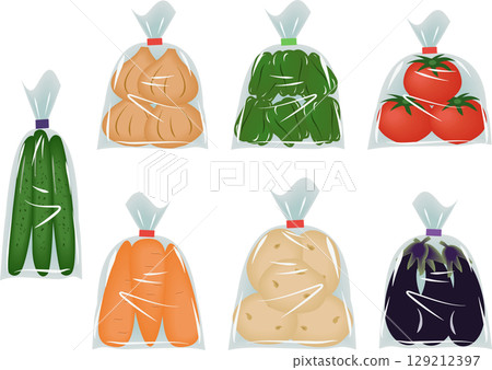 Vegetable bag set 129212397