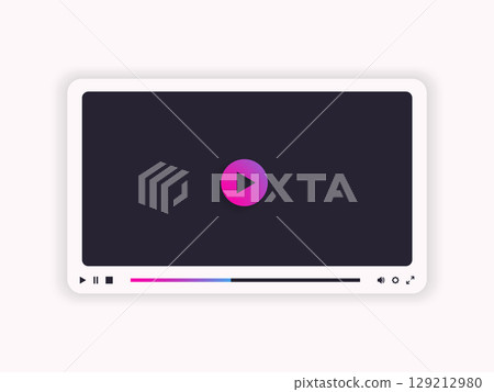 Online video player frame for web and mobile apps. 129212980