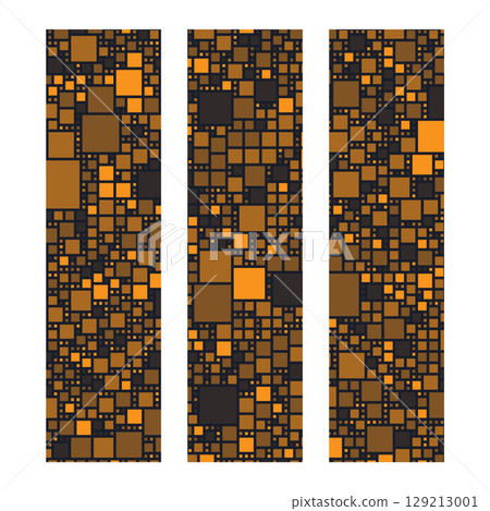 Blockchain wide skyscraper banner ad. Web3 and cryptocurrency background 129213001