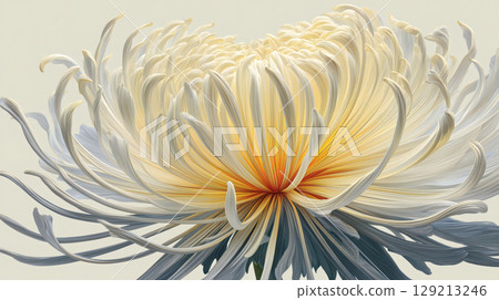 Platinum chrysanthemum illustration 129213246