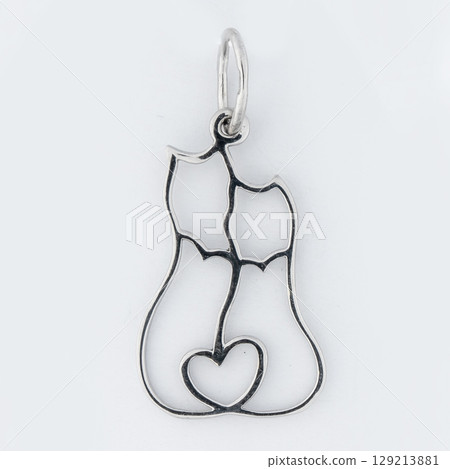 sterling silver jewelry. Silver women necklace with gems 925 129213881