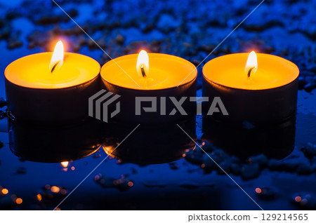 Candles for Valentine's Day and New Year. Candles for Valentine's Day and New Year. 129214565