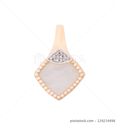 fashion gold earrings fashion stylish elegant jewelry. Golden modern earrings isolated on white background fashion gold earrings fashion stylish elegant jewelry. Golden modern earrings isolated on white background 129214898