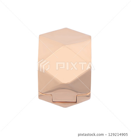 fashion gold earrings fashion stylish elegant jewelry. Golden modern earrings isolated on white background fashion gold earrings fashion stylish elegant jewelry. Golden modern earrings isolated on white background 129214905