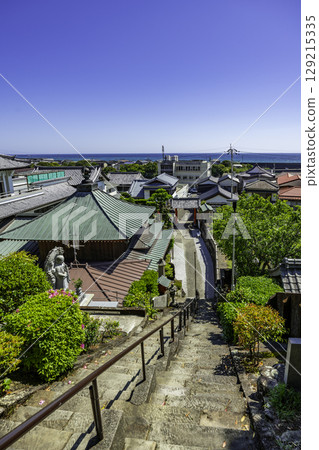 25th of the 88 Shikoku Temples: Stone Steps of Shinshoji Temple, Muroto City, Kochi Prefecture 129215335