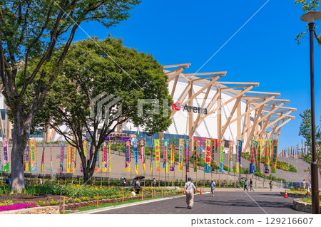The opening sumo tournament at the IG Arena in summer, Nagoya Tournament (Nagoya City, Aichi Prefecture) 129216607