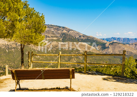 Rest area in mountains, Spain Rest area in mountains, Spain 129218322