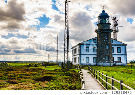 Lighthouse at Cabo de Penas in Asturias, Spain 129218473