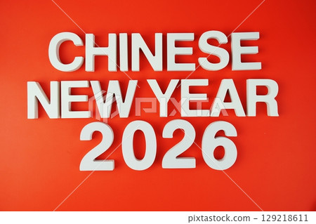 Chinese New Year 2026 Year of horse holiday background 129218611