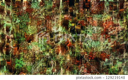 Abstract color image of various shapes and forms Abstract color image of various shapes and forms 129219148