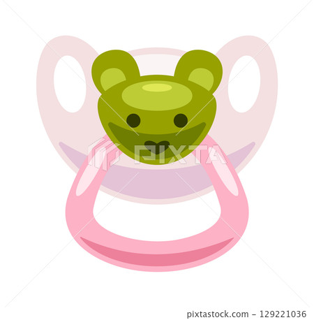 Cute baby pacifier animal decorated 129221036