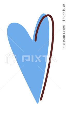 Peace blue heart shape symbol Peace blue heart shape symbol 129221056