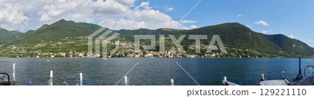 panoramic view of Iseo Lake - Italy panoramic view of Iseo Lake - Italy 129221110