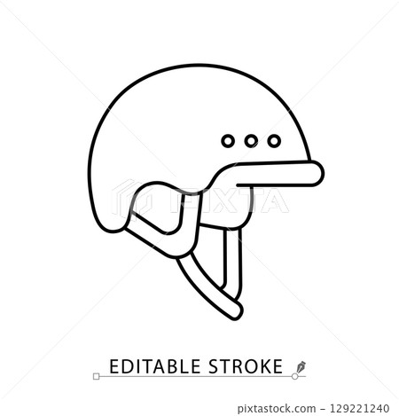 A punching bag icon in minimalist style with editable stroke. Boxing equipment, combat training, fitness gear, martial arts object, workout element, impact tool, strength sport, outline graphic. A punching bag icon in minimalist style with editable stroke. Boxing equipment, combat training, fitness gear, martial arts object, workout element, impact tool, strength sport, outline graphic. 129221240