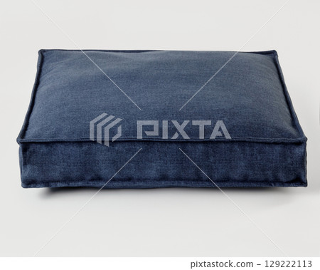 Comfortable washable denim pet bed providing support and relaxation Comfortable washable denim pet bed providing support and relaxation 129222113