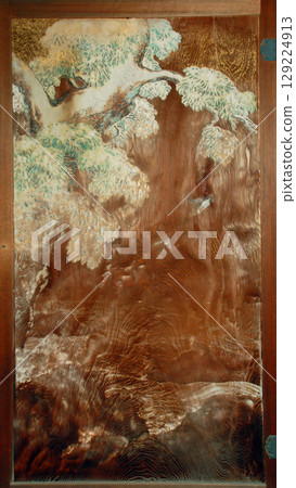 Kyoto Ninnaji Temple Imperial Palace Tatsuden Cedar Door Painting 129224913