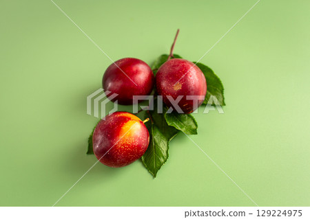 Sweet juicy plums for summer desserts and homemade jam Sweet juicy plums for summer desserts and homemade jam 129224975