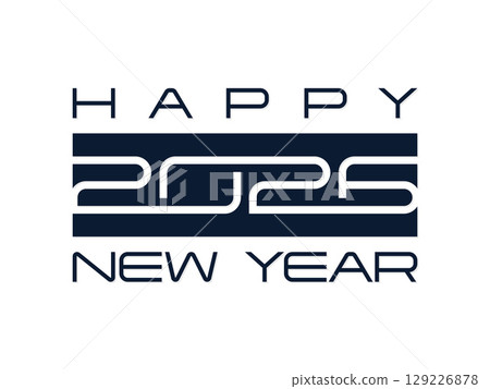 Happy New Year 2026 creative continuous number logo text design template Happy New Year 2026 creative continuous number logo text design template 129226878