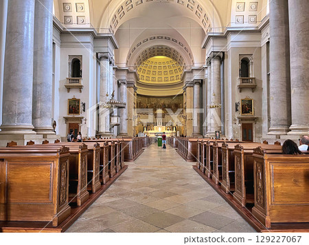 Trieste neo-classical Church of St. Antonio Thaumaturgo - Interior over The Grand Canal 129227067