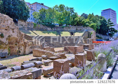 Ancient Roman Theatre From First Century Teatro Romano in Trieste, Italy Ancient Roman Theatre From First Century Teatro Romano in Trieste, Italy 129227076