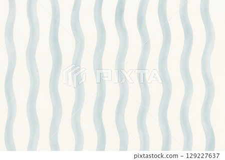 淺藍色波動條紋背景(水彩) 淺藍色波動條紋背景(水彩) 129227637