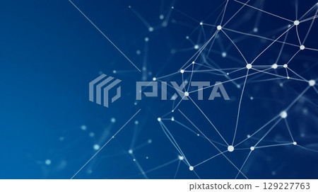 Abstract background technology image of blue digital network spreading 129227763