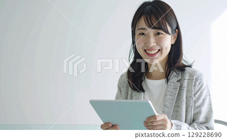 Business person during the meeting Business person during the meeting 129228690