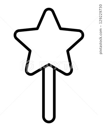 Halloween star-shaped magic wand 129229730