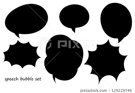 對話泡泡插圖集 – 6 種漫畫與流行風格線條畫_2 129229746
