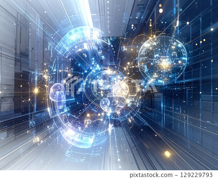 Futuristic Abstract 129229793