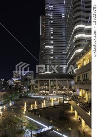 Night view of the Landmark Tower Night view of the Landmark Tower 129229799