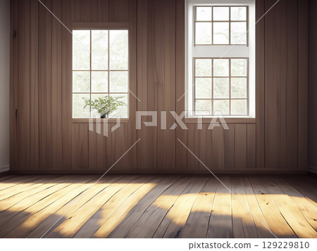 Empty room, quiet room, real estate, interior, interior view, home, detached house, wooden floor, wooden room 129229810