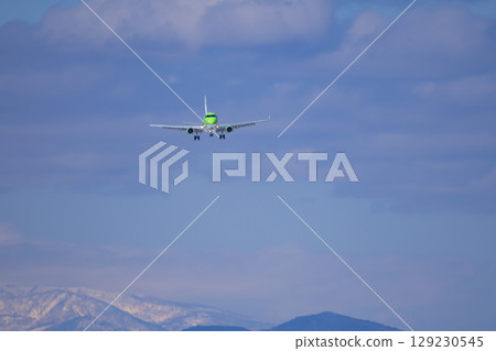 Matsumoto Airport in winter, Matsumoto City, Nagano Prefecture Matsumoto Airport in winter, Matsumoto City, Nagano Prefecture 129230545