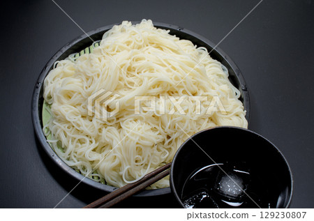 Large serving of somen noodles Large serving of somen noodles 129230807