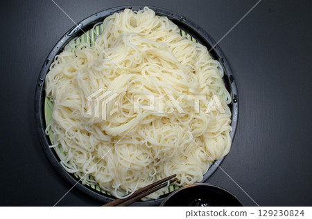 Large serving of somen noodles Large serving of somen noodles 129230824